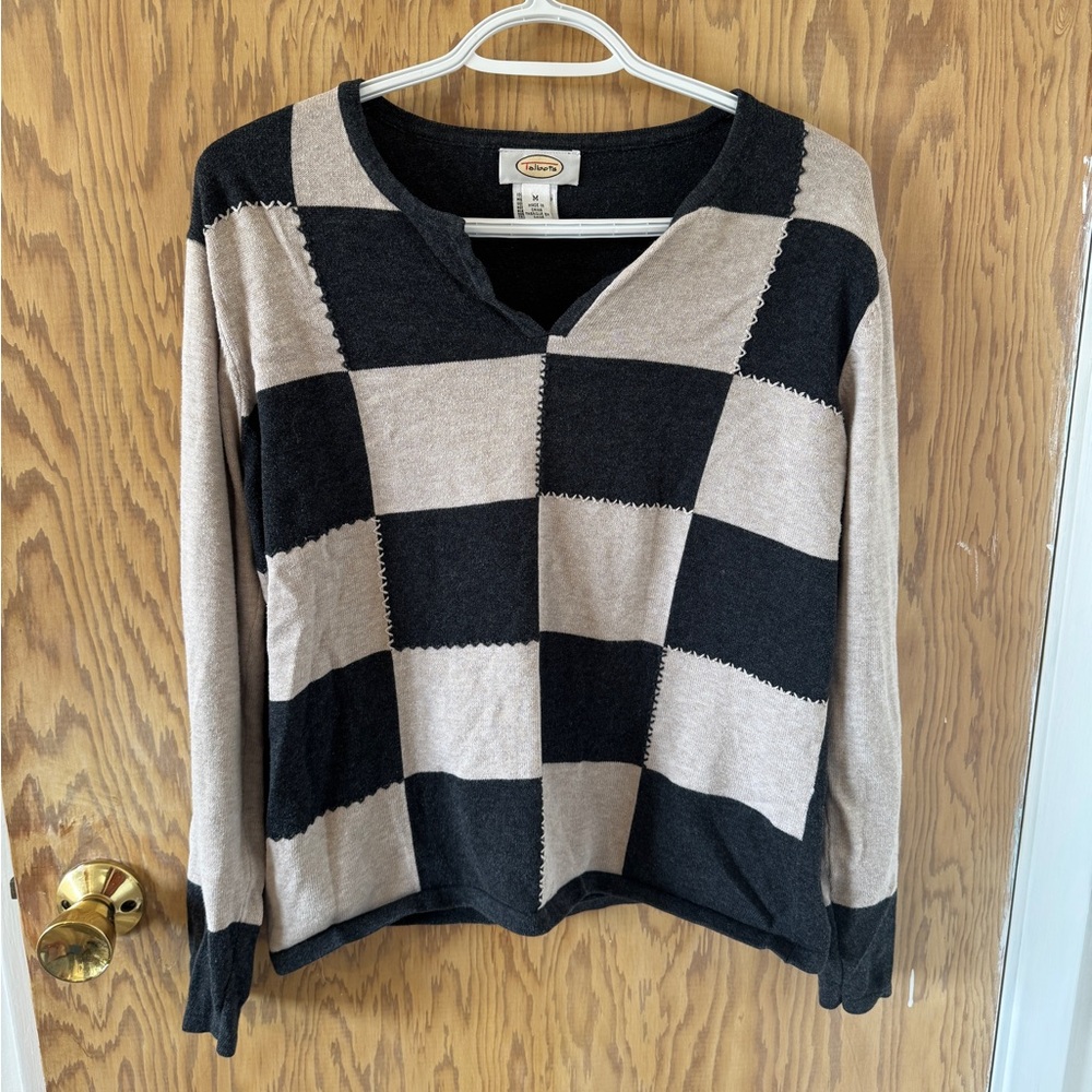 Talbots Checked Sweater